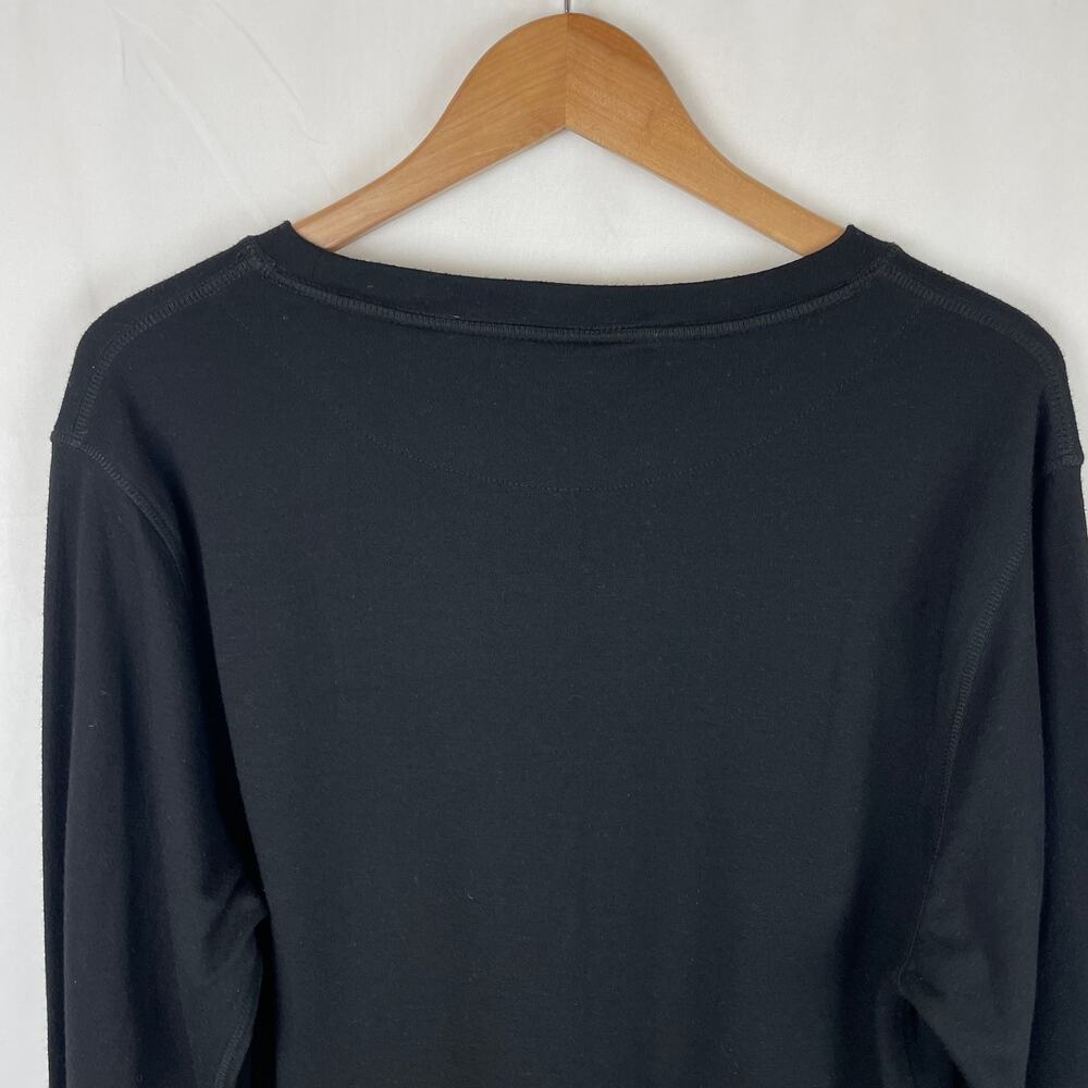 Omni-Wool Wool Blend Base Layer Black Long Sleeve… - image 6